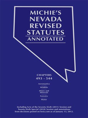 cover image of Nevada Revised Statutes Annotated